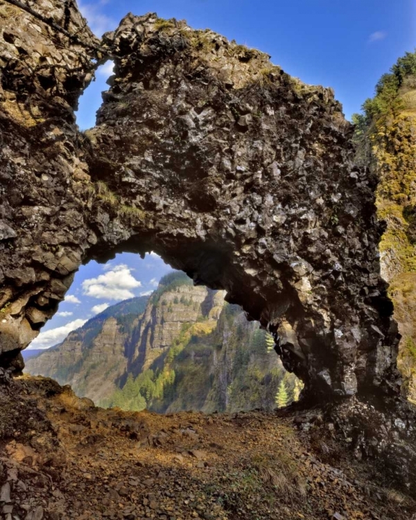 Picture of OR, ROCK OF AGES ARCH IN COLUMBIA RIVER GORGE NSA