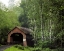 Picture of OR, YACHATS RIVER, COVERED BRIDGE OVER NORTH FORK