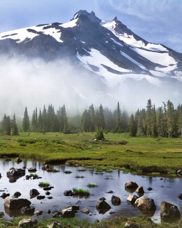 Picture of OR, MT JEFFERSON WILDERNESS MT JEFFERSON AT DAWN