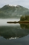 Picture of USA, ALASKA MORNING FOG ON LAKE