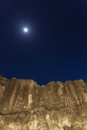 Picture of CA, CHALFANT CANYON PETROGLYPH ON ROCK FACE