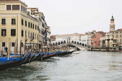 Picture of ITALY, VENICE GONDOLAS ALONG THE GRAND CANAL