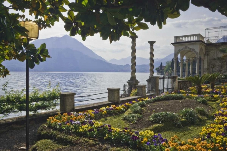 Picture of ITALY, VARENNA A VILLA ON SHORE OF LAKE COMO