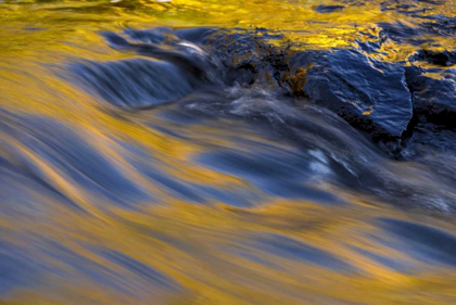 Picture of NY, ADIRONDACKS FLOWING WATER ON RAQUETTE LAKE