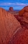 Picture of USA, UTAH ERODED SANDSTONE FORMATIONS AT SUNSET