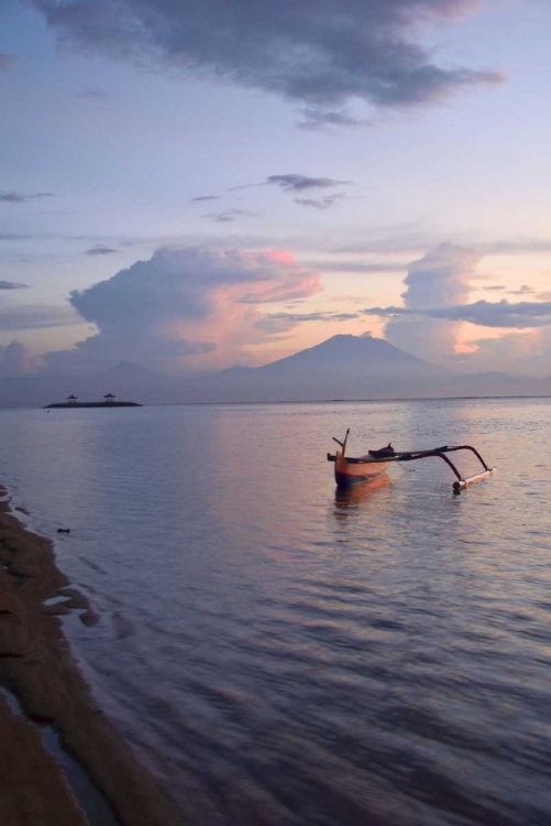 Picture of INDONESIA, BALI SUNRISE OVER SANUR BEACH