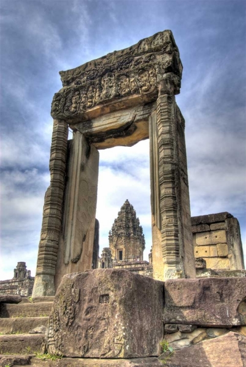 Picture of CAMBODIA, ANGKOR WAT VIEW OF BAKONG TEMPLE