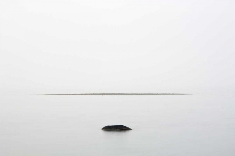 Picture of CANADA, ONTARIO, GEORGIAN BAY ROCK AND SAND BAR