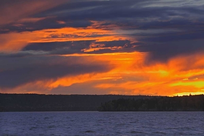 Picture of CANADA, PRINCE ALBERT NP STORM ON WASKESIU LAKE