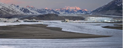 Picture of CANADA, BC, ALSEK LAKE AND ALSEK GLACIER