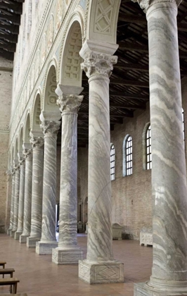 Picture of ITALY, RAVENNA CHURCH OF ST APOLLINARE COLUMNS