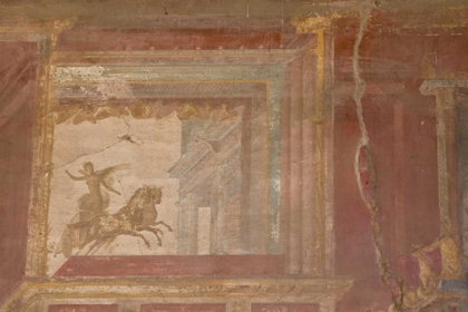 Picture of ITALY, CAMPANIA, POMPEII FRESCO IN THE MACELLUM