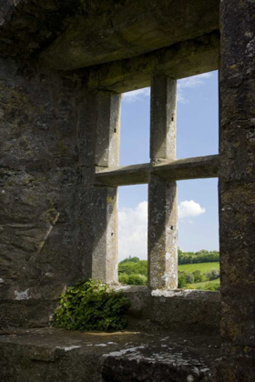 Picture of IRELAND, TURLOUGH LOOKING OUT OF A STONE WINDOW