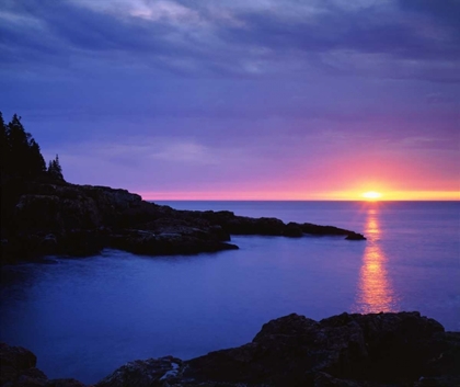 Picture of MAINE ACADIA NP SUNRISE OVER THE ATLANTIC