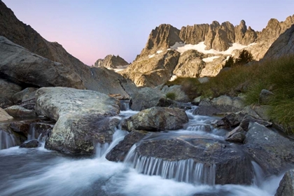 Picture of CA, INYO NF THE MINARETS AND RAPIDS IN A STREAM