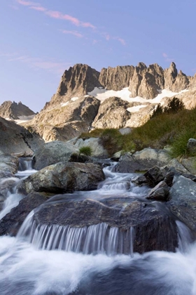 Picture of CA, INYO NF THE MINARETS AND RAPIDS IN A STREAM