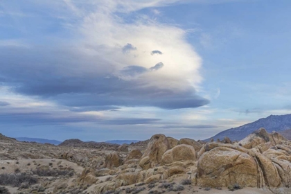 Picture of CA, SIERRA NEVADA CLOUDS OVER THE ALABAMA HILLS
