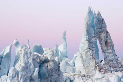 Picture of AK, GLACIER BAY MARGERIE GLACIER ICE FORMATIONS