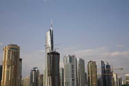 Picture of UAE, DUBAI CONSTRUCTION AMID SKYSCRAPERS