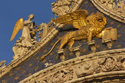 Picture of ITALY, VENICE LION ON SAN MARCO BASILICA