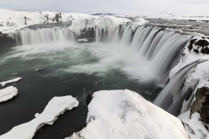 Picture of ICELAND, GODAFOSS LANDSCAPE OF WATERFALLS