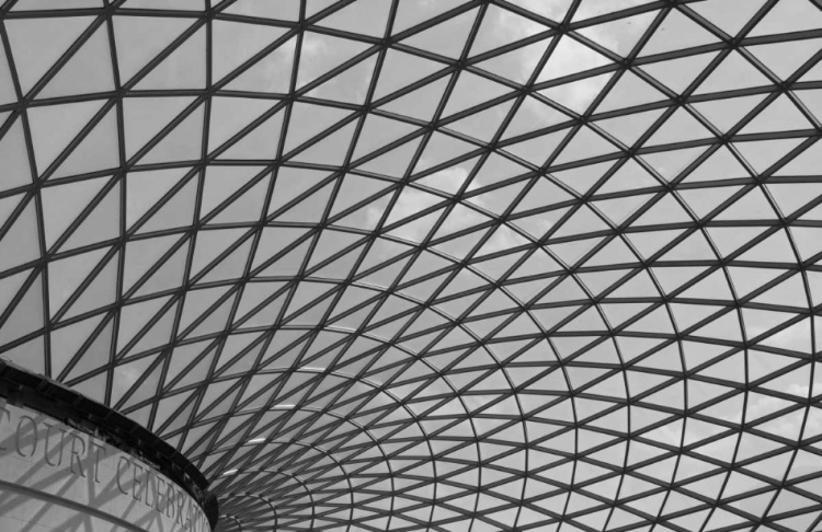 Picture of GREAT BRITAIN, LONDON ABSRACT ROOF DETAIL