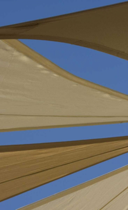 Picture of UAE, FUJAIRAH SAND-COLORED CANVAS AWNINGS