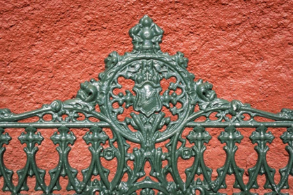 Picture of MEXICO, GUANAJUATO DETAIL OF METAL PARK BENCH