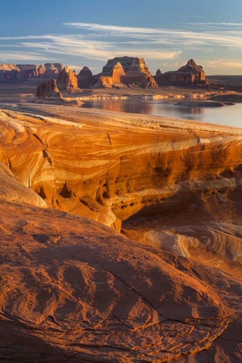 Picture of USA, UTAH WEATHERING PIT RIDGE AT LAKE POWELL