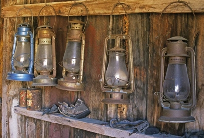 Picture of CA, BODIE SP LANTERNS INSIDE A GENERAL STORE