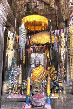 Picture of ALTAR INSIDE A TEMPLE, ANGKOR WAT, CAMBODIA