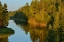 Picture of CANADA, ONTARIO, SUNSETT ON WATER AT REED NARROWS