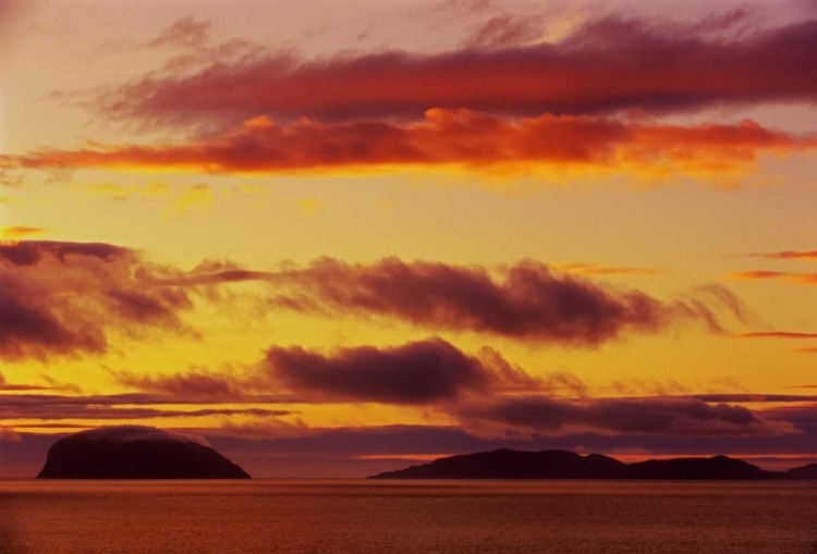 Picture of CANADA, YORK HARBOR GULF OF ST LAWRENCE, SUNSET