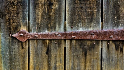 Picture of VA, ROANOKE, EXPLORE PARK RUSTY BARN DOOR BRACE