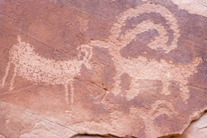 Picture of UT, GLEN CANYON NP PETROGLYPH BYESCALANTE RIVER