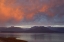 Picture of WA, SEABECK SUNSET OVER HOOD CANAL AND OLYMPICS