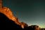 Picture of UT, ARCHES NP MOONRISE HIGHLIGHTS PARK AVENUE
