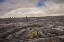 Picture of HI, BIG ISLAND RAINBOW OVER OLD HARDENED LAVA