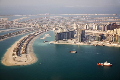 Picture of UAE, DUBAI AERIAL OF PALM JUMEIRAH ISLANDS