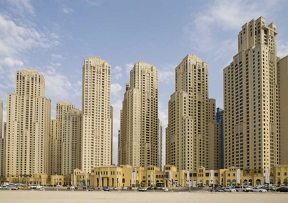 Picture of UAE, DUBAI, MARINA JUMEIRAH BEACH BUILDINGS