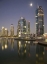 Picture of UAE, DUBAI, MARINA TOWERS REFLECT ON MARINA