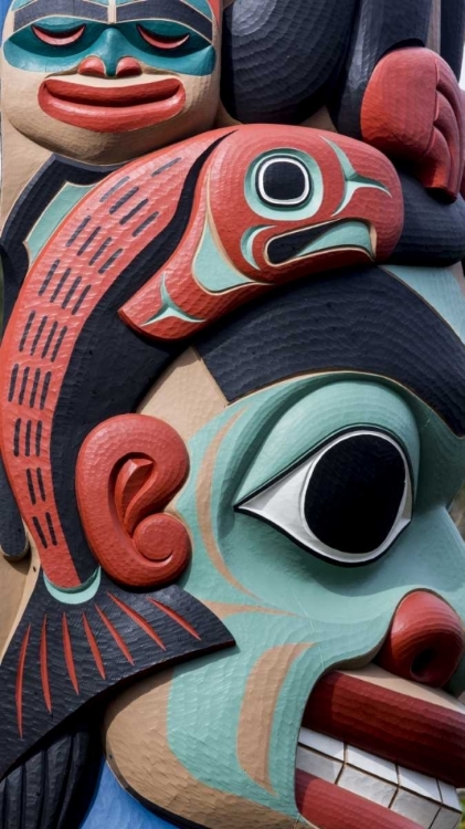 Picture of USA, WASHINGTON STATE, JAMESTOWN TOTEM ART PR