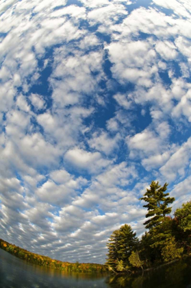 Picture of MICHIGAN CLOUDS AT PETES LAKE IN AUTUMN