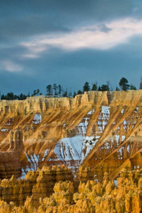 Picture of UT, BRYCE CANYON AUTUMN SNOW AND HOODOOS