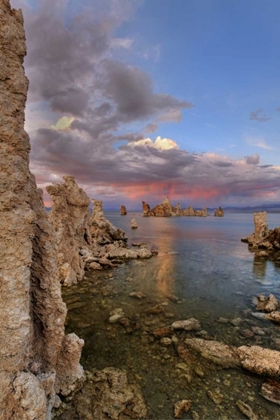 Picture of CA SUNSET REFLECTION ON CLOUDS OVER MONO LAKE