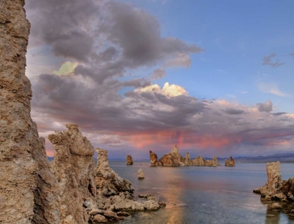 Picture of CA SUNSET REFLECTION ON CLOUDS OVER MONO LAKE