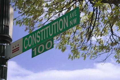 Picture of WASHINGTON DC, CONSTITUTION AVE STREET SIGN