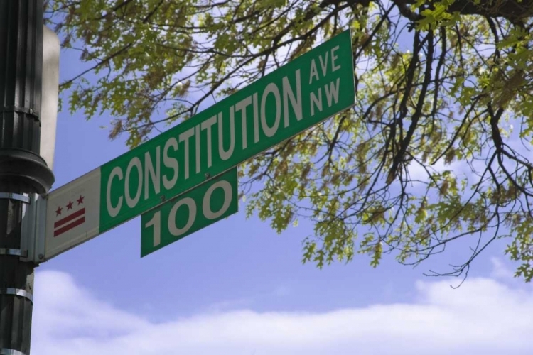 Picture of WASHINGTON DC, CONSTITUTION AVE STREET SIGN