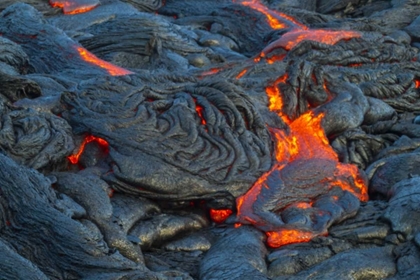 Picture of HAWAII, KILAUEA MOLTEN LAVA HARDENING