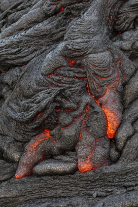 Picture of HAWAII, KILAUEA MOLTEN LAVA HARDENING